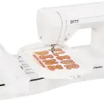 Embroidery Machine with 6.7" x 11" Area for Beginners, Home DIY, Sewing & Embroidery Machine, 180 Built-in Designs with USB Import, 7-Inch Touchscreen, Auto Threader & Cutter, Bonus 2 Hoops