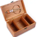 A.Dinsenen Wooden Sewing Basket/Sewing Box with Sewing Kit Accessories