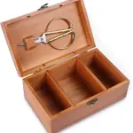 A.Dinsenen Wooden Sewing Basket/Sewing Box with Sewing Kit Accessories