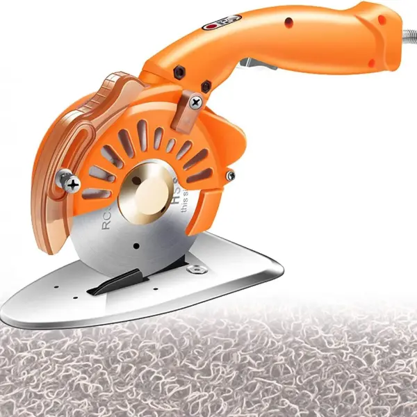 Carpet Cutting Tool - Electric Rotary Cutter for Fabric, Leather, and Carpet - 100mm Blade - 110-220V (110C)