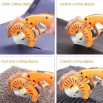 Carpet Cutting Tool - Electric Rotary Cutter for Fabric, Leather, and Carpet - 100mm Blade - 110-220V (110C)