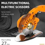 Carpet Cutting Tool - Electric Rotary Cutter for Fabric, Leather, and Carpet - 100mm Blade - 110-220V (110C)