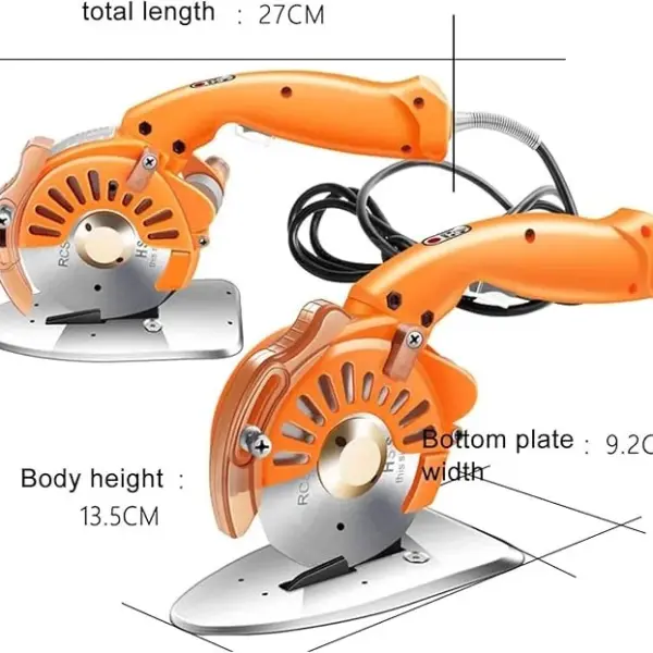 Carpet Cutting Tool - Electric Rotary Cutter for Fabric, Leather, and Carpet - 100mm Blade - 110-220V (110C)