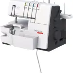 Bernette B64 Airlock Overlocker Sewing Machine with Automatic Air Threader, LED Light, Micro Thread Control - Heavy Duty Serger Quilting & Embroidery, Table
