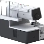 Bernette B64 Airlock Overlocker Sewing Machine with Automatic Air Threader, LED Light, Micro Thread Control - Heavy Duty Serger Quilting & Embroidery, Table