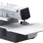 Bernette B64 Airlock Overlocker Sewing Machine with Automatic Air Threader, LED Light, Micro Thread Control - Heavy Duty Serger Quilting & Embroidery, Table