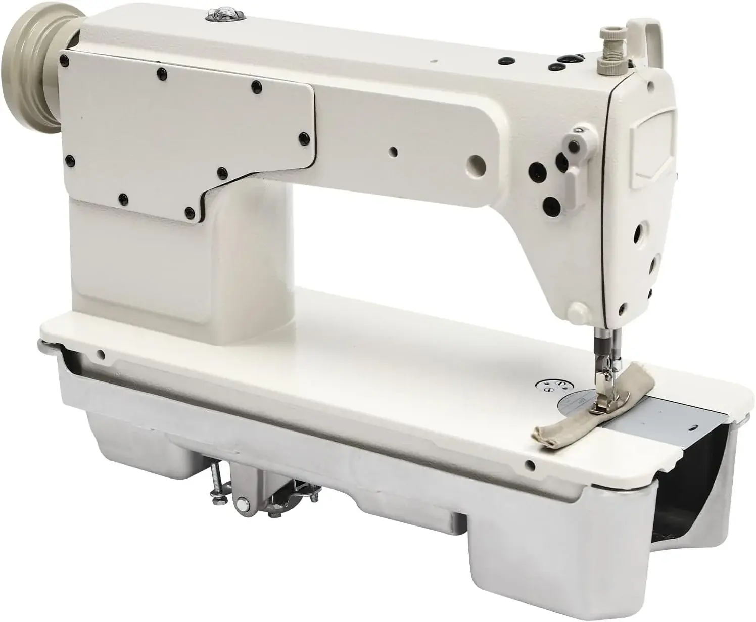 Industrial Straight Stitch Sewing Machine, 8700 Head-Portable Sewing Machine, Thick Material Leather Sewings Tool, H Replaceable Presser Foot and Adjusting Stitch Clamp for Garment Stores