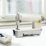 Industrial Straight Stitch Sewing Machine, 8700 Head-Portable Sewing Machine, Thick Material Leather Sewings Tool, H Replaceable Presser Foot and Adjusting Stitch Clamp for Garment Stores