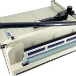 HFS(R) Heavy Duty Guillotine Paper Cutter 400 Sheet Capacity | Solid Steel Construction (A3-17'' paper cutter)