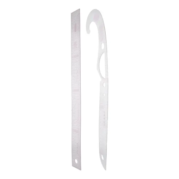 Curve Ruler Sewing Set for Garment Pattern Making and Tailoring, 2pcs French Curve Rulers for Clothing Design and Fabric Cutting, Multi-Functional Sewing Tools for Dressmakers