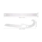 Curve Ruler Sewing Set for Garment Pattern Making and Tailoring, 2pcs French Curve Rulers for Clothing Design and Fabric Cutting, Multi-Functional Sewing Tools for Dressmakers