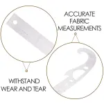 Curve Ruler Sewing Set for Garment Pattern Making and Tailoring, 2pcs French Curve Rulers for Clothing Design and Fabric Cutting, Multi-Functional Sewing Tools for Dressmakers