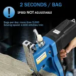 Bag Closer Machine Industrial Bag Closing Machine Bag Sewing Machine Automatic Woven Bag Sewer Packing Machine for Packing Bags Non-woven Fabrics Leather (GS7-017)