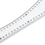 Estink 7Pcs Sewing Ruler Tailor Set, Clear High Accuracy Scale Acrylic Clothing Ruler with Transparent Design for Pattern Drafting Drawing and Fashion Design
