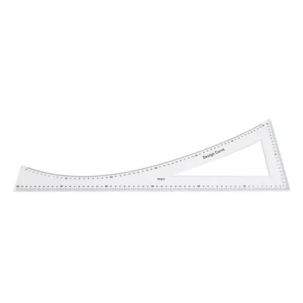 Estink 7Pcs Sewing Ruler Tailor Set, Clear High Accuracy Scale Acrylic Clothing Ruler with Transparent Design for Pattern Drafting Drawing and Fashion Design