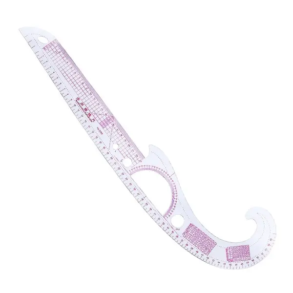 Metric Sewing Ruler, 6 Pieces French Curve Ruler for Pattern Making, Dress Makers Ruler Fashion Clear Sewing Ruler Set with Tracing Wheel for Beginners Tailors Designers