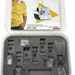 Bernette B48 Funlock Serger Coverstitch Sewing Machine | 23 Stitch Options LED Light Threader 1300SPM | Heavy Duty Overlocker Kit for Quilting Beginners Accessories & Tools Included