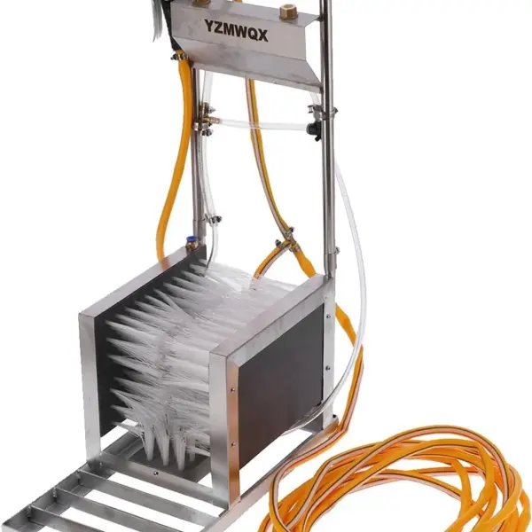 Automatic Stainless Steel Boot Scrubber Machine - Efficient Rain Shoe Cleaner for Livestock Farms, Outdoor Workers & Farmers - Heavy-Duty Shoe Cleaning Device