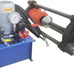 TECHTONGDA 100T Track Pin Press Machine 110V Crawler Pin Dismantling Tool, Pressing Sleeve Press Chain Integrated Machine with Manual & Electric Integrated Pump, Excavator Chain Repair Equipment