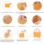 tusoo Clear TPU DIY Tote Bag Handbag Making Kit Handmade Gift Bags for Women, Handbag Tool Set Birthday Holiday Bag Making Kit (Clear-D)
