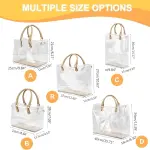 tusoo Clear TPU DIY Tote Bag Handbag Making Kit Handmade Gift Bags for Women, Handbag Tool Set Birthday Holiday Bag Making Kit (Clear-D)