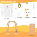 tusoo Clear TPU DIY Tote Bag Handbag Making Kit Handmade Gift Bags for Women, Handbag Tool Set Birthday Holiday Bag Making Kit (Clear-D)
