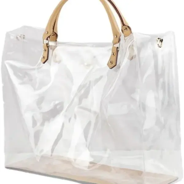 tusoo Clear TPU DIY Tote Bag Handbag Making Kit Handmade Gift Bags for Women, Handbag Tool Set Birthday Holiday Bag Making Kit (Clear-D)