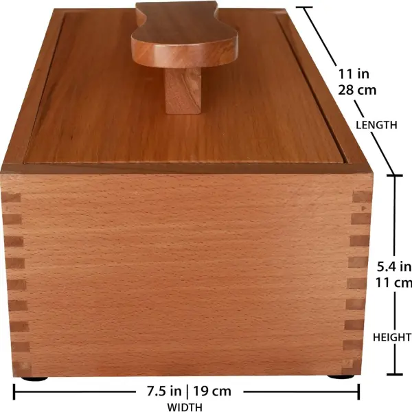 FOOTMATTERS Shoe Shine Valet Box - Hardwood Boot & Shoe Care