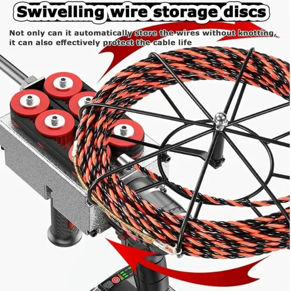 Pull Wire Hidden Pipe Threader, Fully Automatic Threading Machine, Dark Wire Electric Wire Pulling Tool Threading Machine