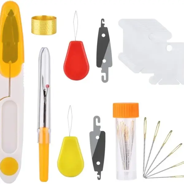 4HMENGFE 100 Colors/Set Sewing Tool Cross Stitch with Bamboo Ring e Embroidery Handmade Hoop Round Sewing Needlework Kits (Color : 100 Colors)