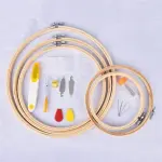 4HMENGFE 100 Colors/Set Sewing Tool Cross Stitch with Bamboo Ring e Embroidery Handmade Hoop Round Sewing Needlework Kits (Color : 100 Colors)
