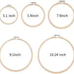 4HMENGFE 100 Colors/Set Sewing Tool Cross Stitch with Bamboo Ring e Embroidery Handmade Hoop Round Sewing Needlework Kits (Color : 100 Colors)