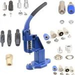 Leather Hand Press Machine kit for Setting Rivets, Eyelets and snap Buttons