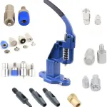 Leather Hand Press Machine kit for Setting Rivets, Eyelets and snap Buttons