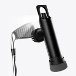 Golf Club Brush Cleaner with Water Spray Bottle and Sponge - Clean Golf Clubs Golf Balls Shoes All at Once - Heavy Duty - Golf Cleaning Device - Golf Accessories- USA Company (Matte Black)