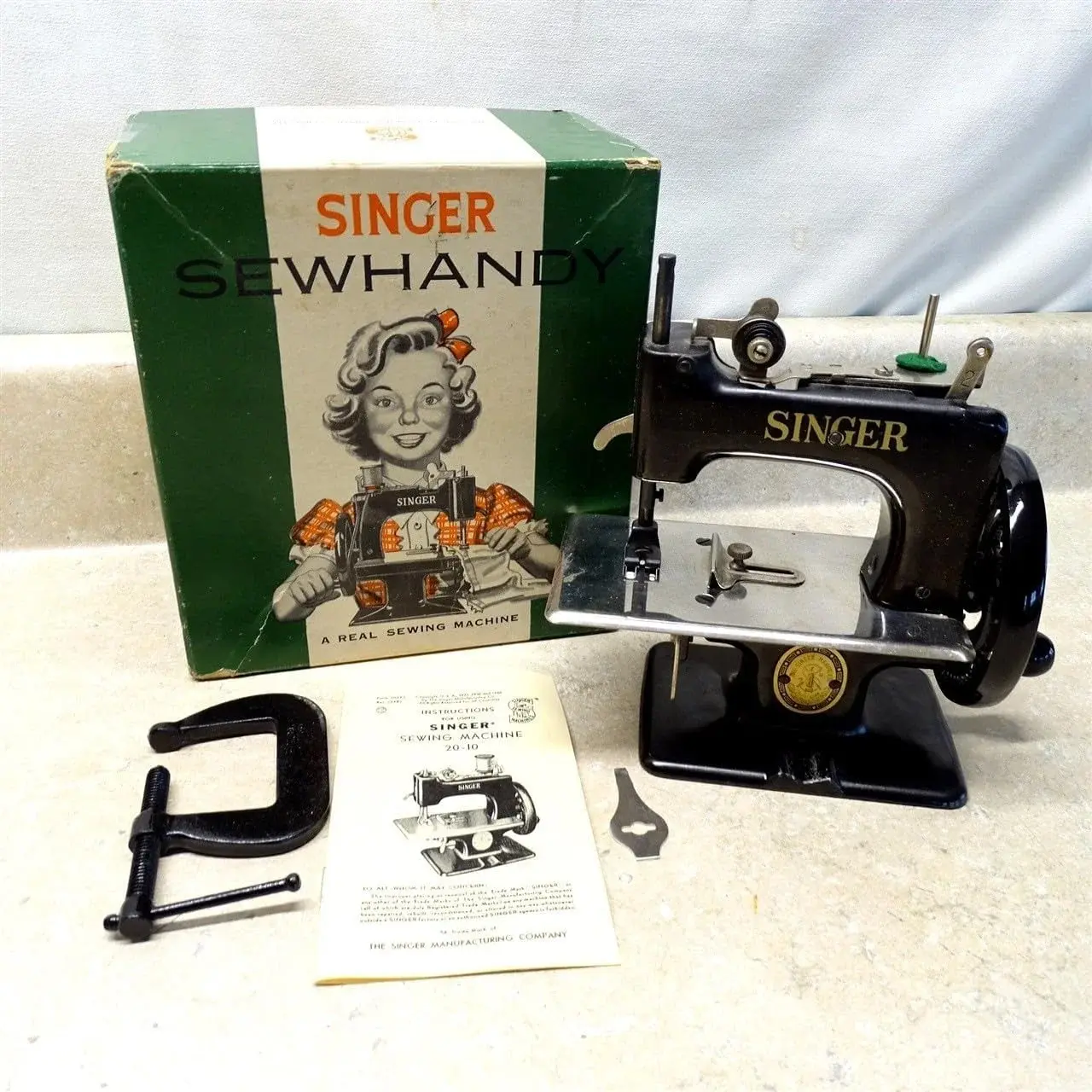 Replacement for fits Vintage Singer "Sewhandy" Childs Real Sewing Machine In Box, No. 20, Nice
