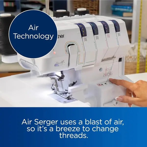 Brother AIR1800 Air Serger with Jet Air Threading, 2/3/4 Thread, LED Lit Work Area