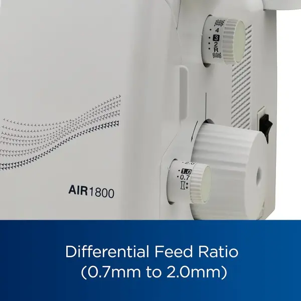 Brother AIR1800 Air Serger with Jet Air Threading, 2/3/4 Thread, LED Lit Work Area