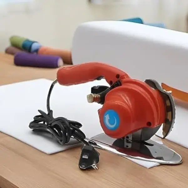 CKPSMS brand RCS-1001 5 speed electric rotary cutter ideal for single and multi-layer fabric,leather,clothes ideal for sewing, crafts and DIY projects