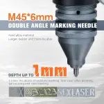 LYXC Carbide Marking Needle for SFX Pneumatic Marking Machine Deep Marking (ZS-Marking-15080, φ6*110mm)