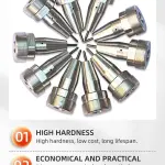 LYXC Carbide Marking Needle for SFX Pneumatic Marking Machine Deep Marking (ZS-Marking-15080, φ6*110mm)