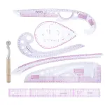 Professional Tailoring Tool Kit 7pc Sewing Ruler Set Ruler for Clothing Design