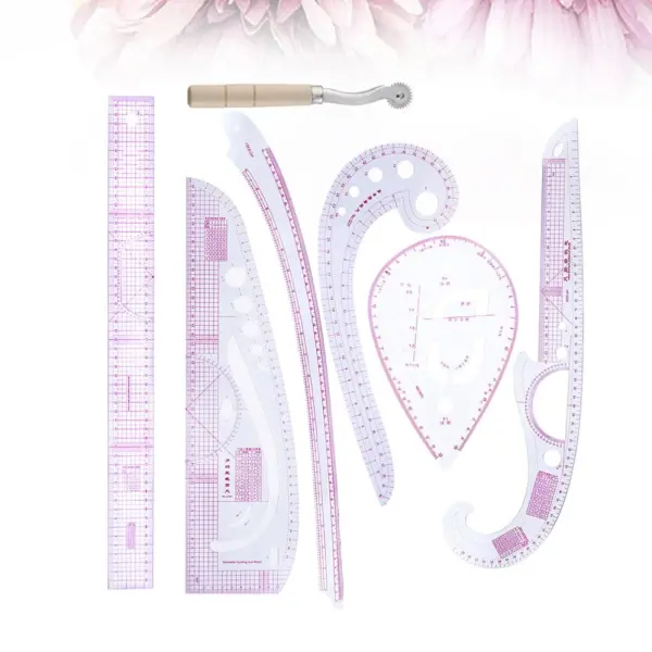 Professional Tailoring Tool Kit 7pc Sewing Ruler Set Ruler for Clothing Design