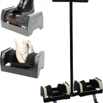 Powerful Outdoor Boot Cleaner Brush - Electric Scrubbing Brush & Heavy-Duty Shoe Scraper, Suede & Leather Cleaner, Floor-Mount Design for Ultimate Dirt Removal