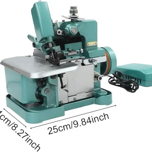 Overlock Machine, Overlocker Sewing Machine, 150W Sergers & Overlock Machines, Overlock Width 2.5-3.5 mm, 3000 Stitches/min Sewing Speed, Small Household Sewing Handheld Tool