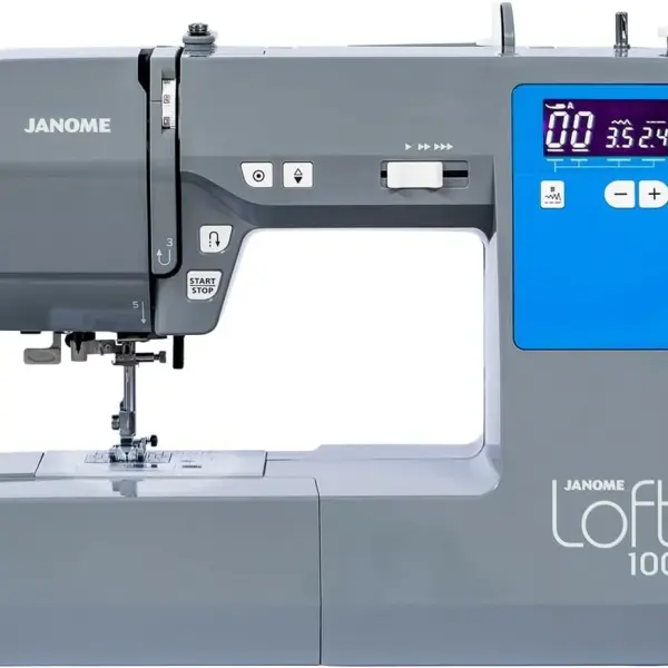 Janome Loft 100 Computerized Sewing Machine with 100 Stitches and Built-In Needle Threader