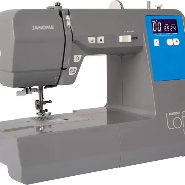 Janome Loft 100 Computerized Sewing Machine with 100 Stitches and Built-In Needle Threader