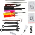 WQAPVHBG Sewing Machine Cleaning Kit, 14 Types Sewing Machine Tools, Multifunctional Sewing Machine Screwdriver Set with Storage Box for Tailoring Enthusiasts to Cut Fabrics