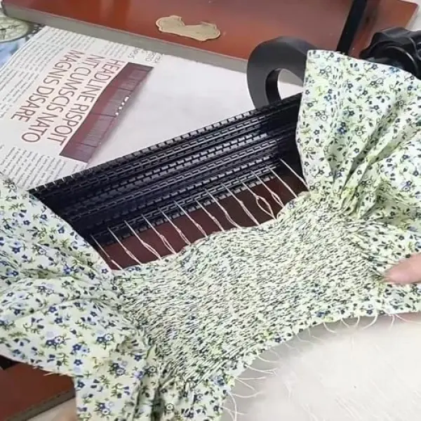 Smocking Pleater for Fabric,24-Row Easy Pleating Tool w/Strong Applicability,for Clothing,DIY Projects,and Ruffler Sewing Machine Accessories