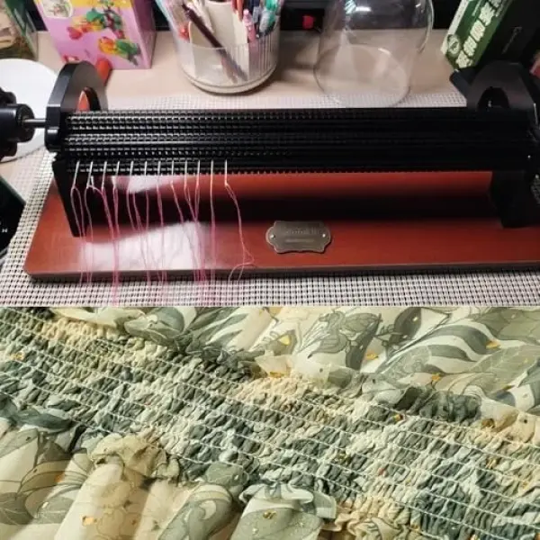 Smocking Pleater for Fabric,24-Row Easy Pleating Tool w/Strong Applicability,for Clothing,DIY Projects,and Ruffler Sewing Machine Accessories